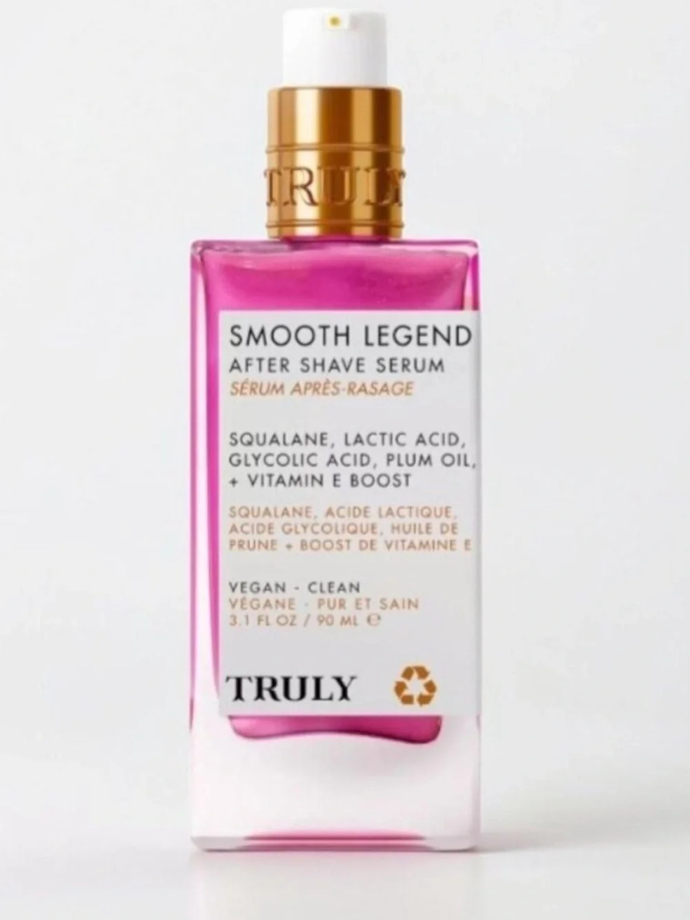 TRULY Smooth Legend After Shave Serum Squalane Glycolic Vit E NEW